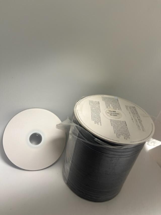 ORIGINAL TAIYO YUDEN DVD-R, 8X,WHITE THERMAL HUB PRINT,DVD-R47WPT600SK8, 100 PCS