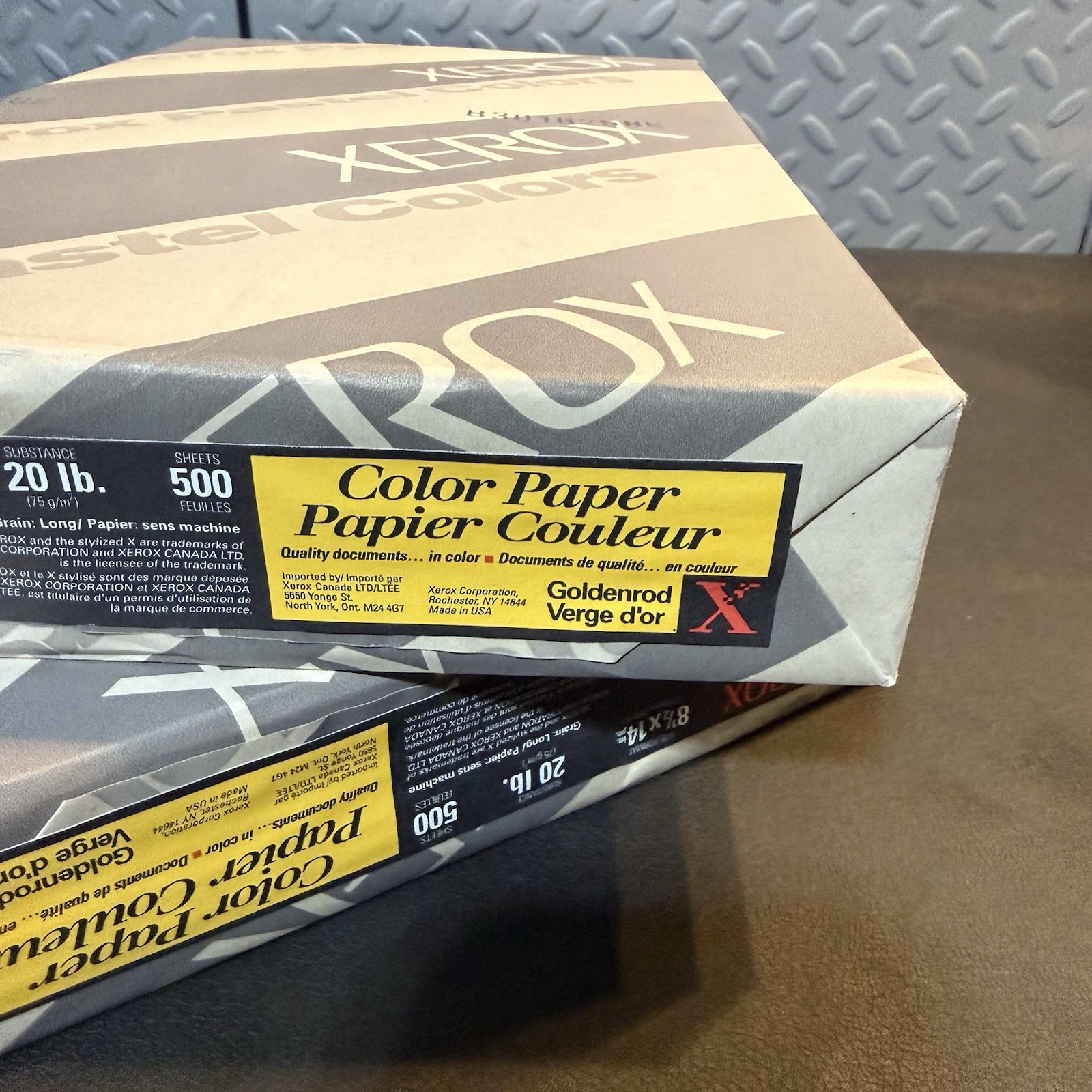 Xerox Color 20 lb 1000 sheets printer paper Goldenrod – 2 Packs – (8.5” x 14”)
