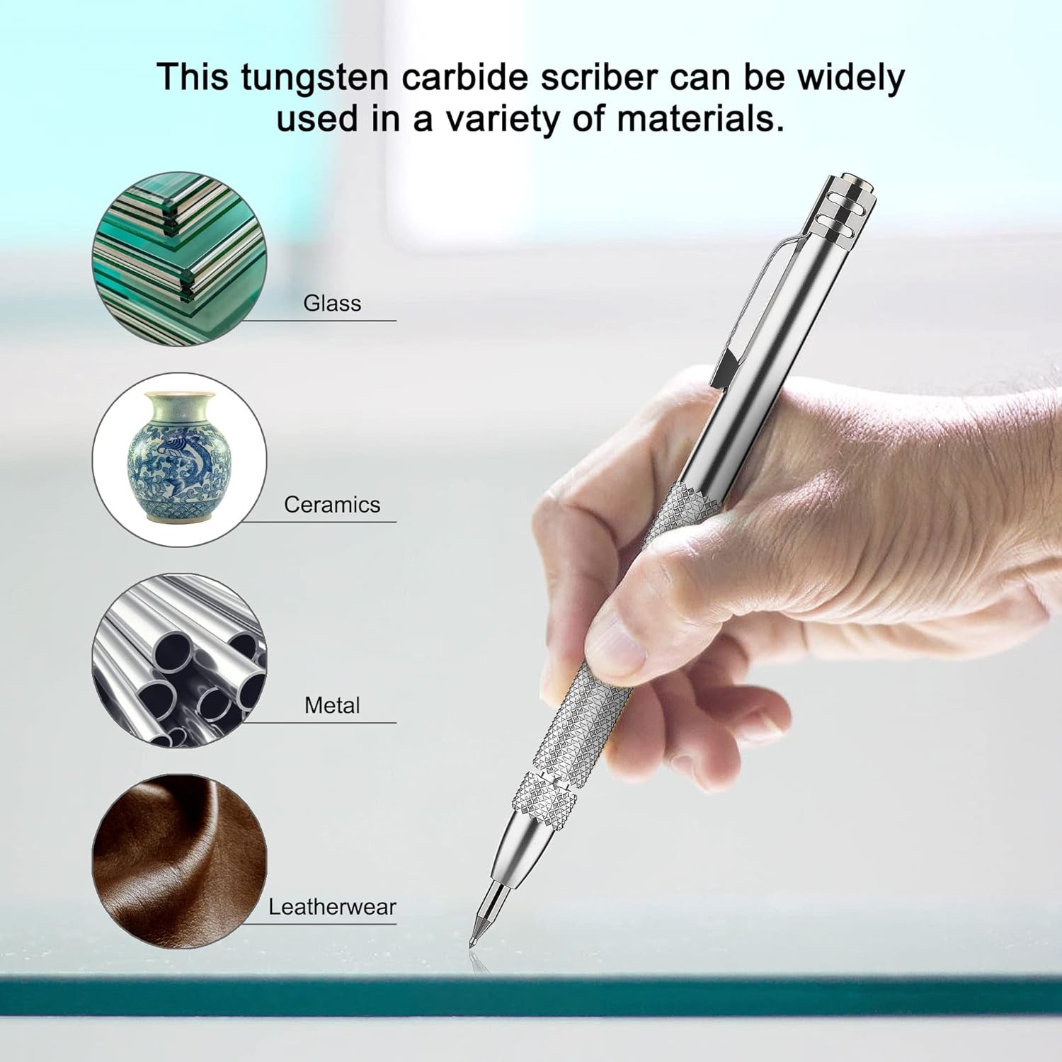 2 Pack Tungsten Carbide Scriber Tool Set 1 Count (Pack of 4), 2PCS Silver
