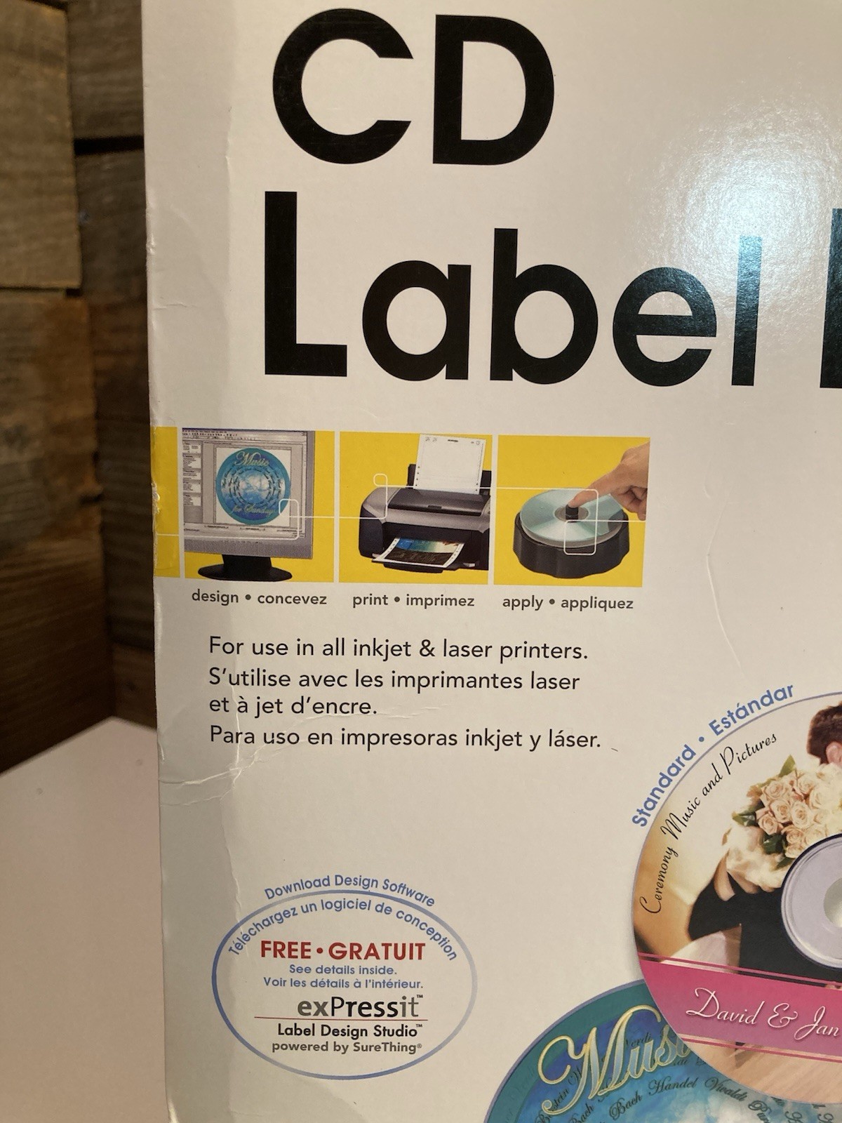 Memorex CD Label Refills – 300 Count Package – White – Sealed and Unopened