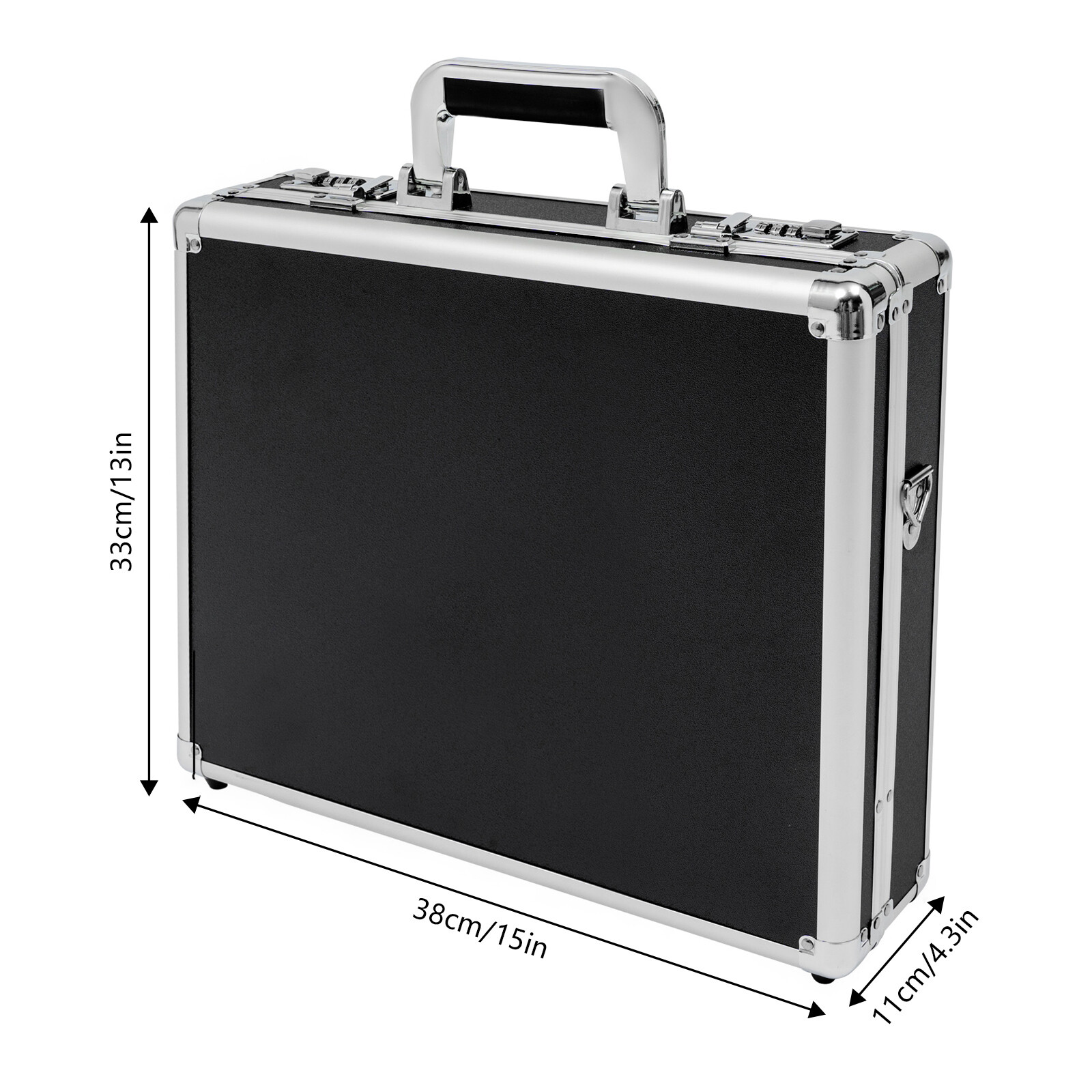 Locking Briefcase Combination Lock Hard Laptop Case Strap Briefcases for Men