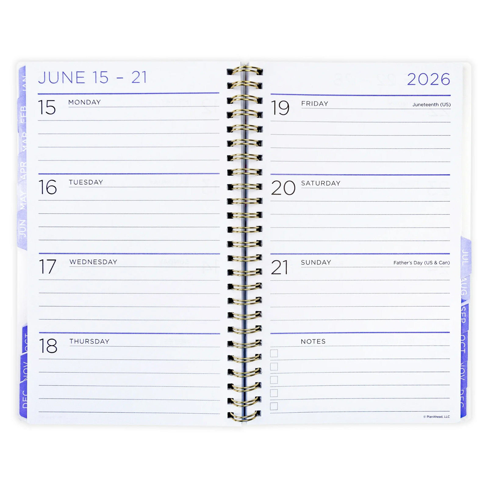 See it Bigger Weekly Planner Medium (5.5 x 8.75) 15 Months, Oct 2025-Dec 2026