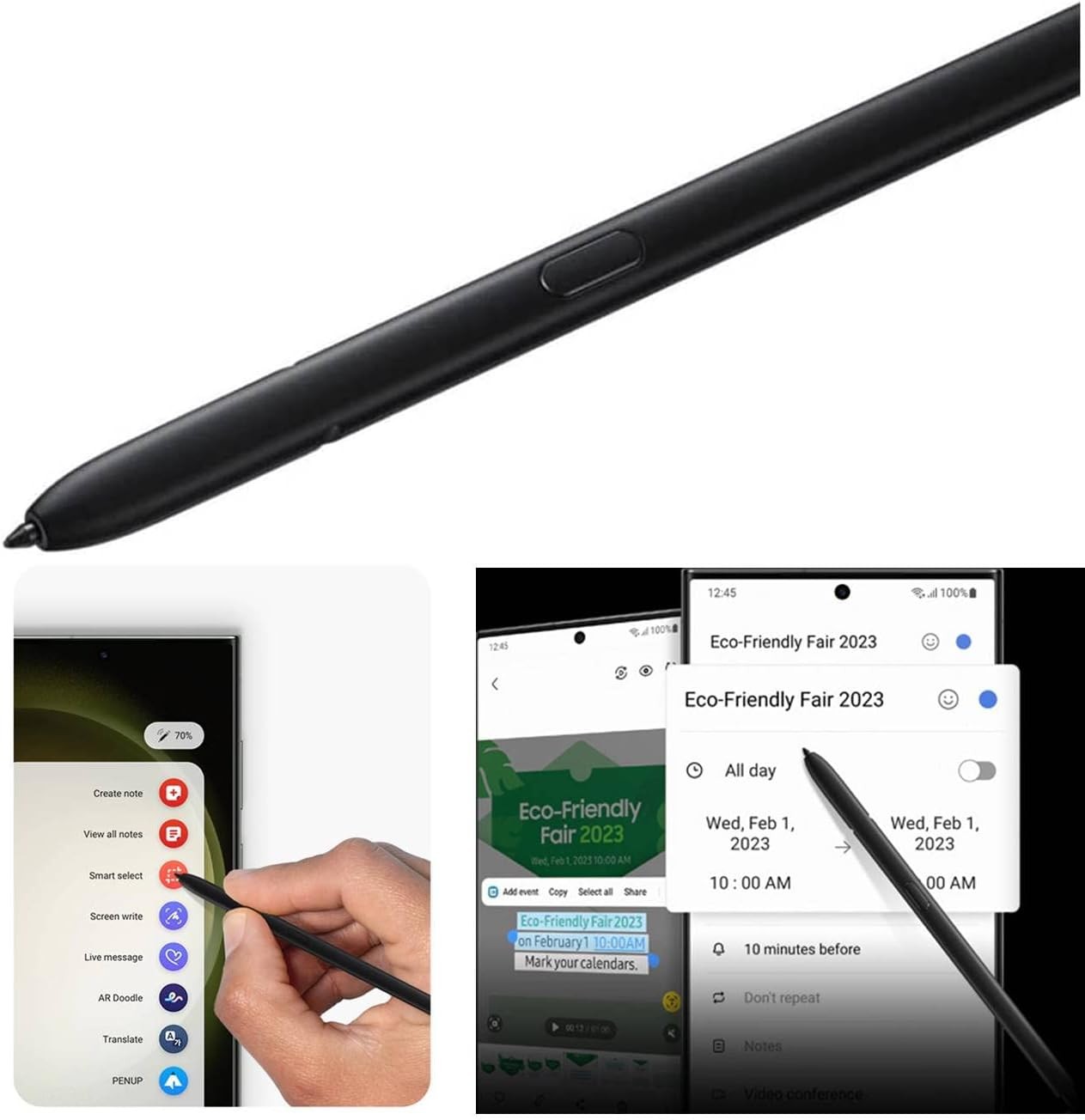 S Pen S23 Ultra (withBluetooth) Replacement for Samsung Galaxy S23 Ultra Stylus