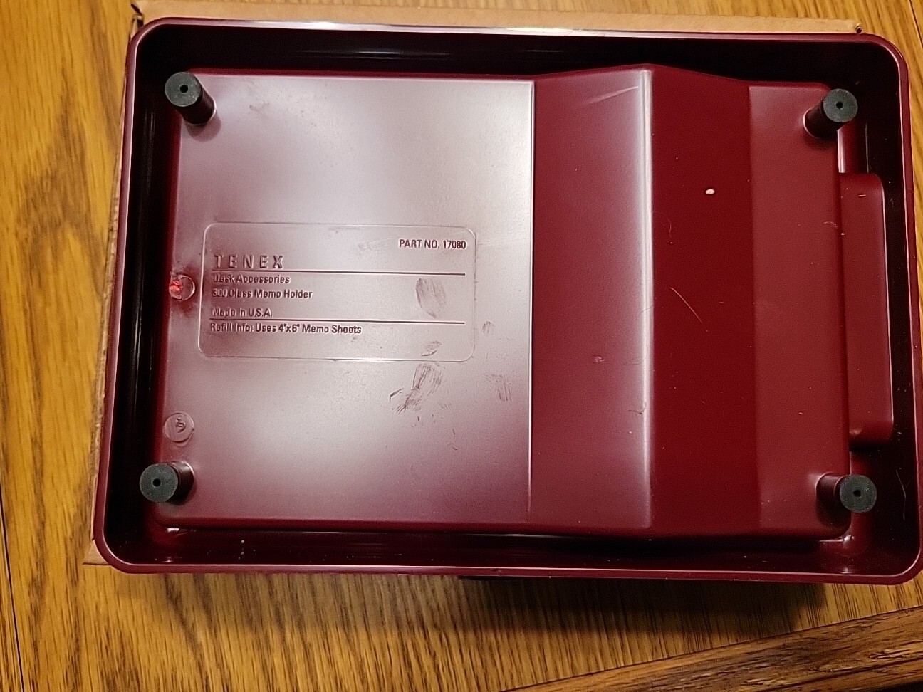 Tenex 4″ x 6″ Burgundy 300 Class Memo Holder (Scratch Pad) 17085 Brand New
