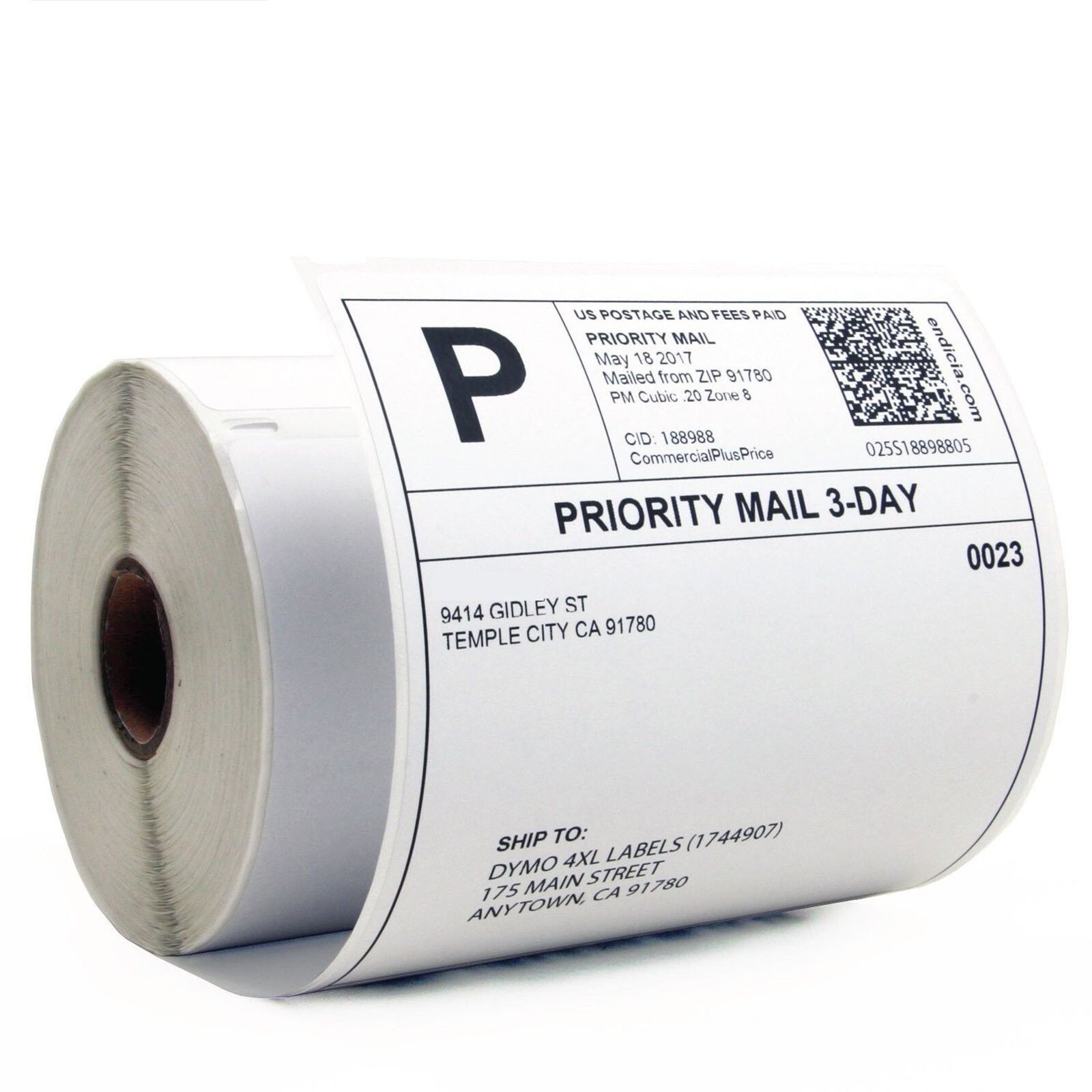 6 Rolls 220 /Roll DYMO 4XL Direct Thermal Shipping Labels 4×6 1744907 Compatible