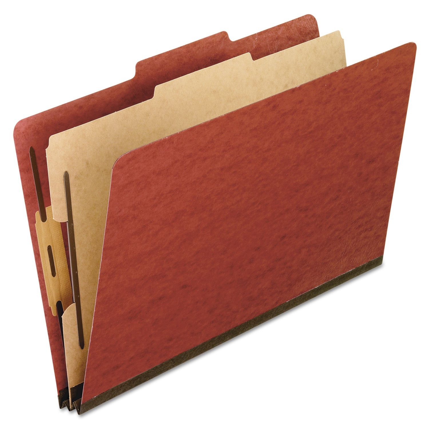 10 PCS Red Pressboard Classification File Folders 1 Divider Letter 1157R