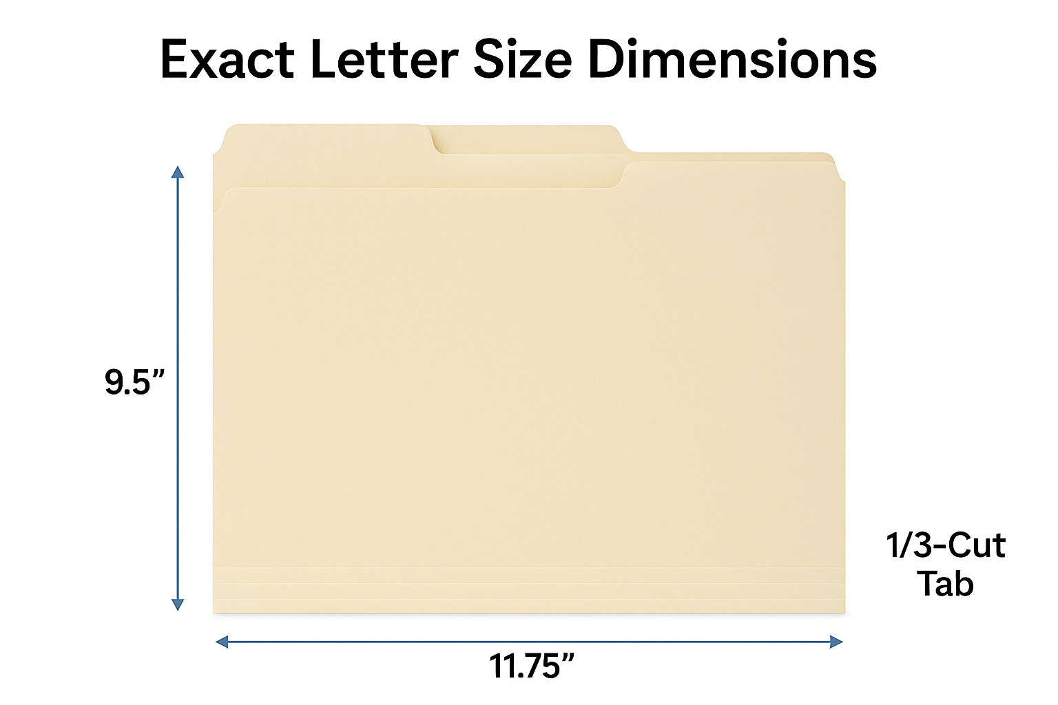 Pendaflex Letter File Folders Manila 1/3-Cut Tabs 11 Pt Stock 300 Pack BubbleBox