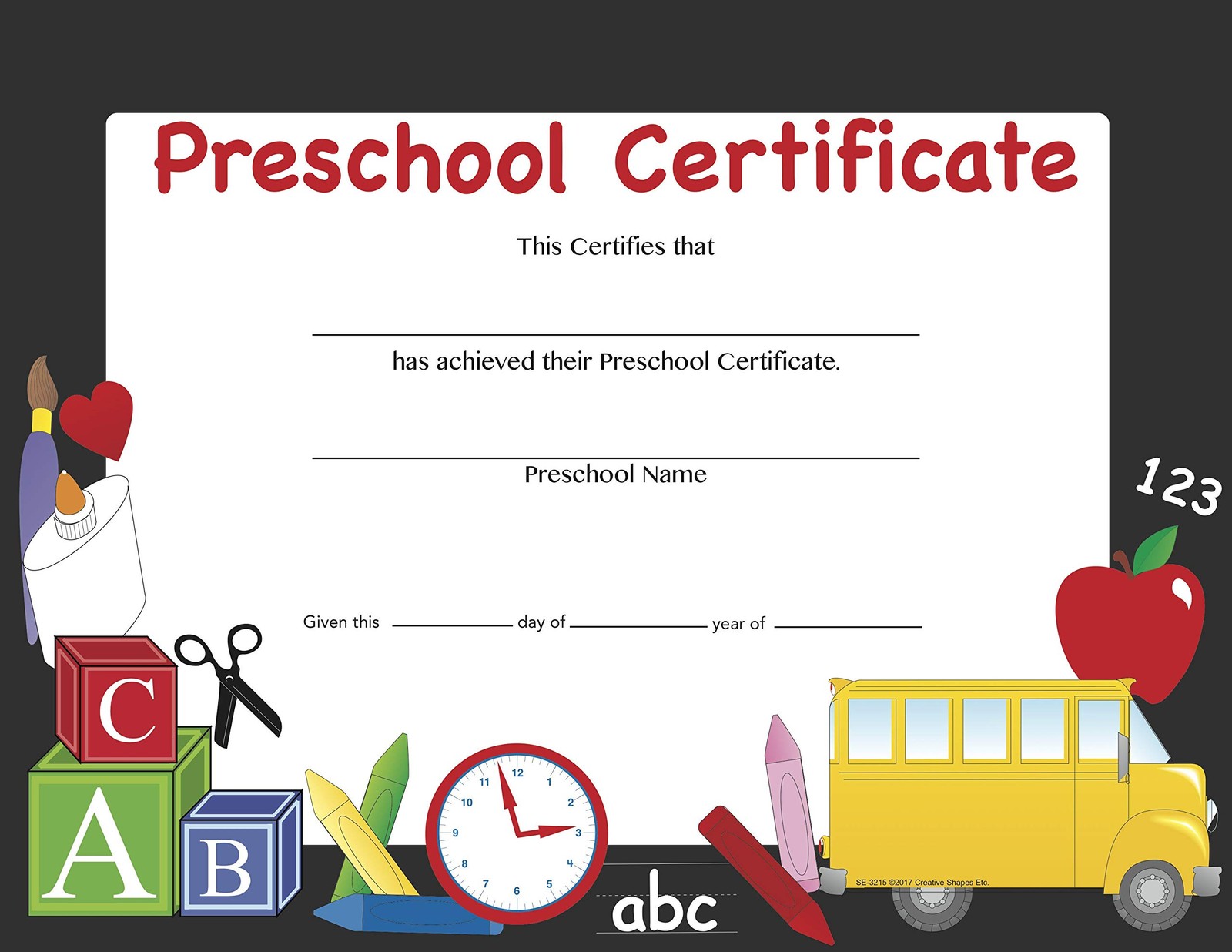 30 PCS Preschool Recognition Certificates 11×8.5 Inch Colorful Diploma