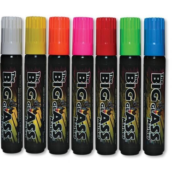 The Big Glass Marker Washable Red Writer – Automotive Car Paint Pen 1 Count