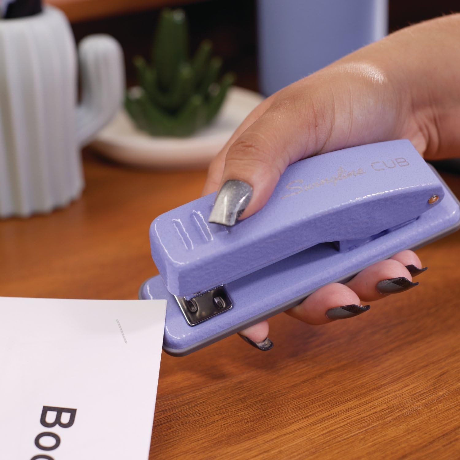 Swingline Stapler, Cub Compact Desktop 20 Sheet Capacity, Purple