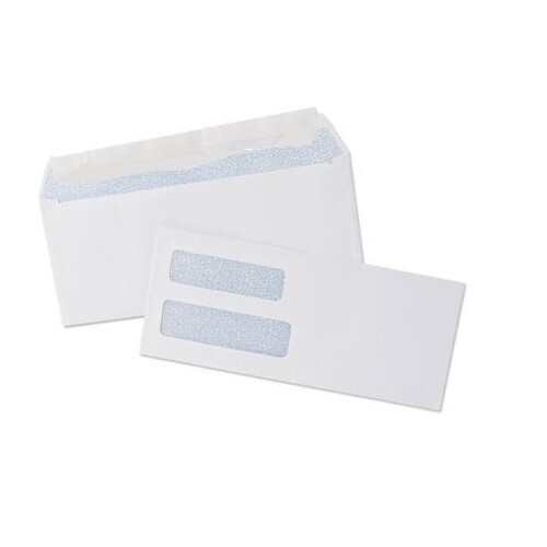 250 Double Window Security Gummed Check Envelopes – Compatible for QuickBooks