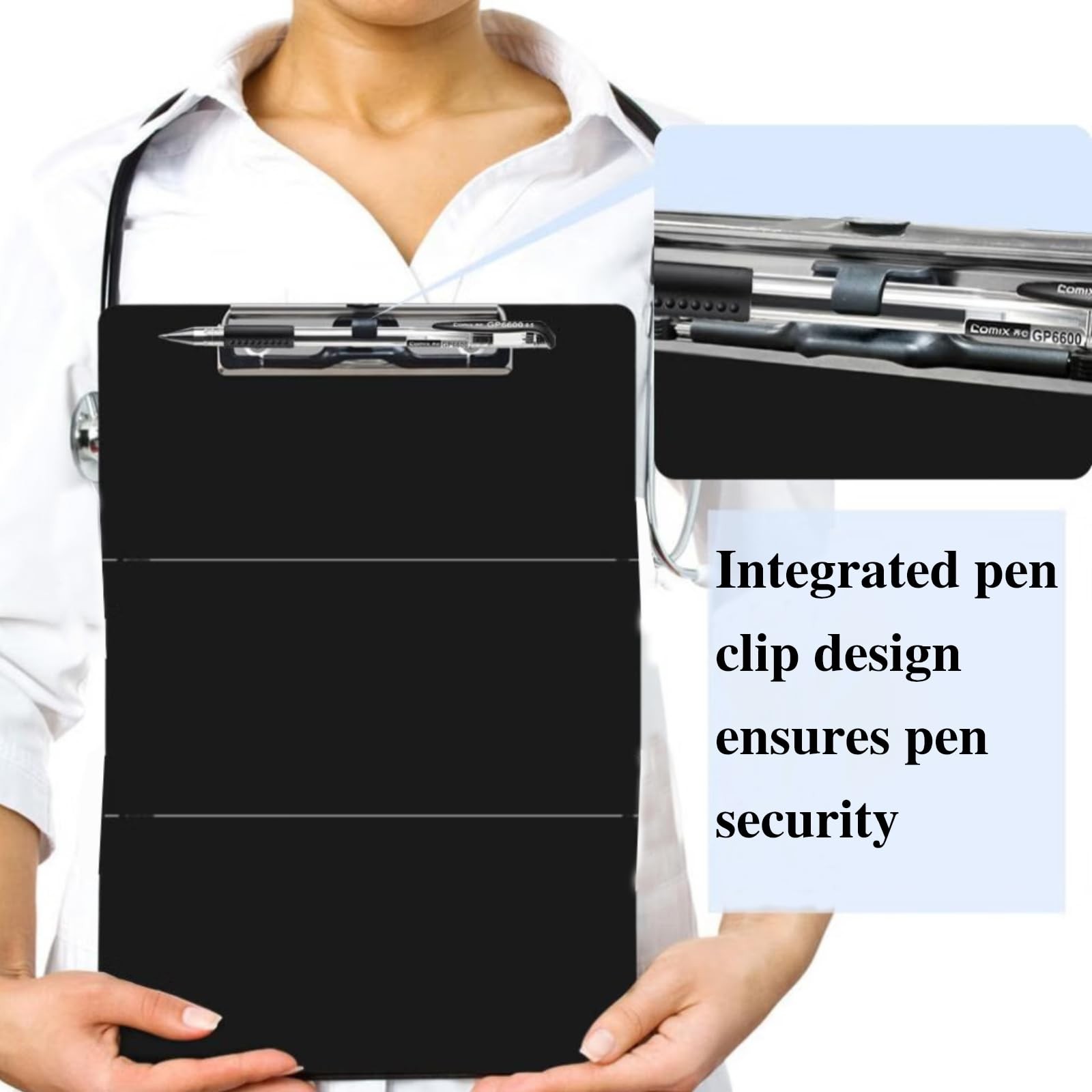Foldable Nursing Clipboard with Cheat Sheets – 2-Pack Thick & Sturdy Medical Wri