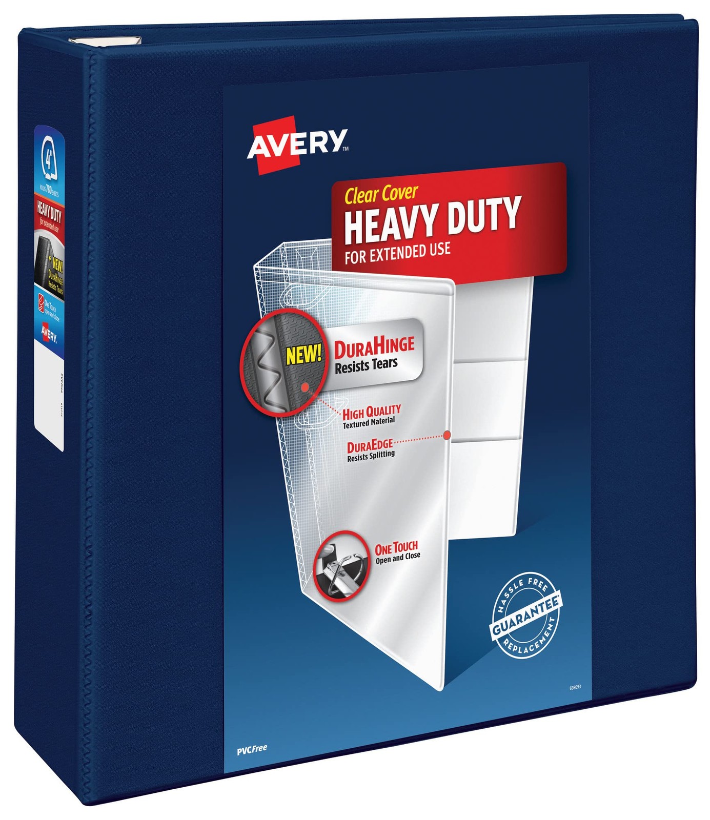 Avery Heavy-Duty View 3 Ring Binder, 4 Inch One Touch EZD Rings, 4.5 Inch Sp…