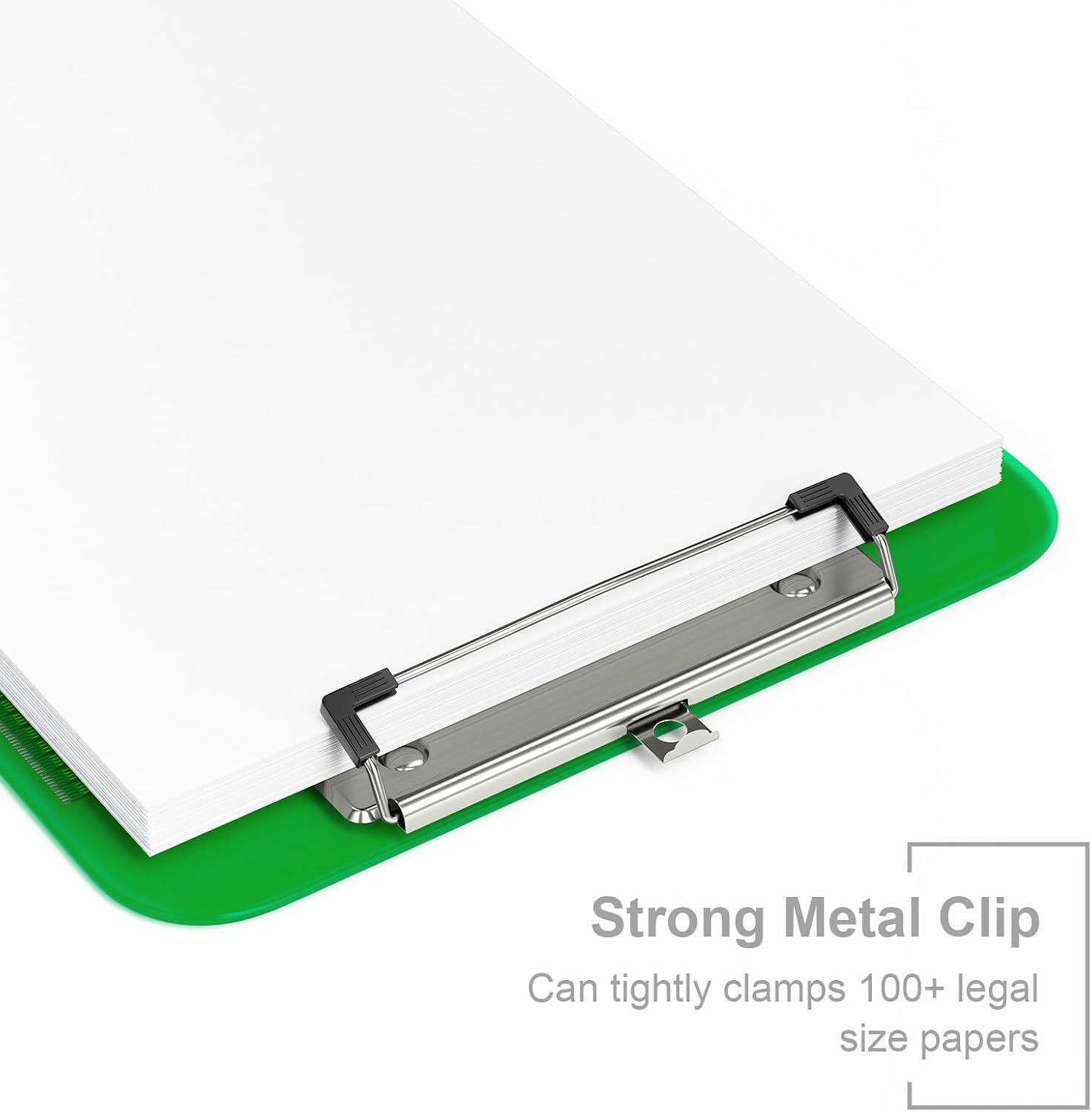 Plastic Translucent Clipboard w/ Low Profile Clip for Office School, 12.5×9 Inch