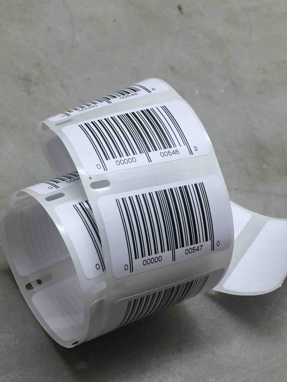 1000 Labels 2-1/4” X 1-1/4” Pre-Printed UPC CUSTOM START Consecutive Stickers