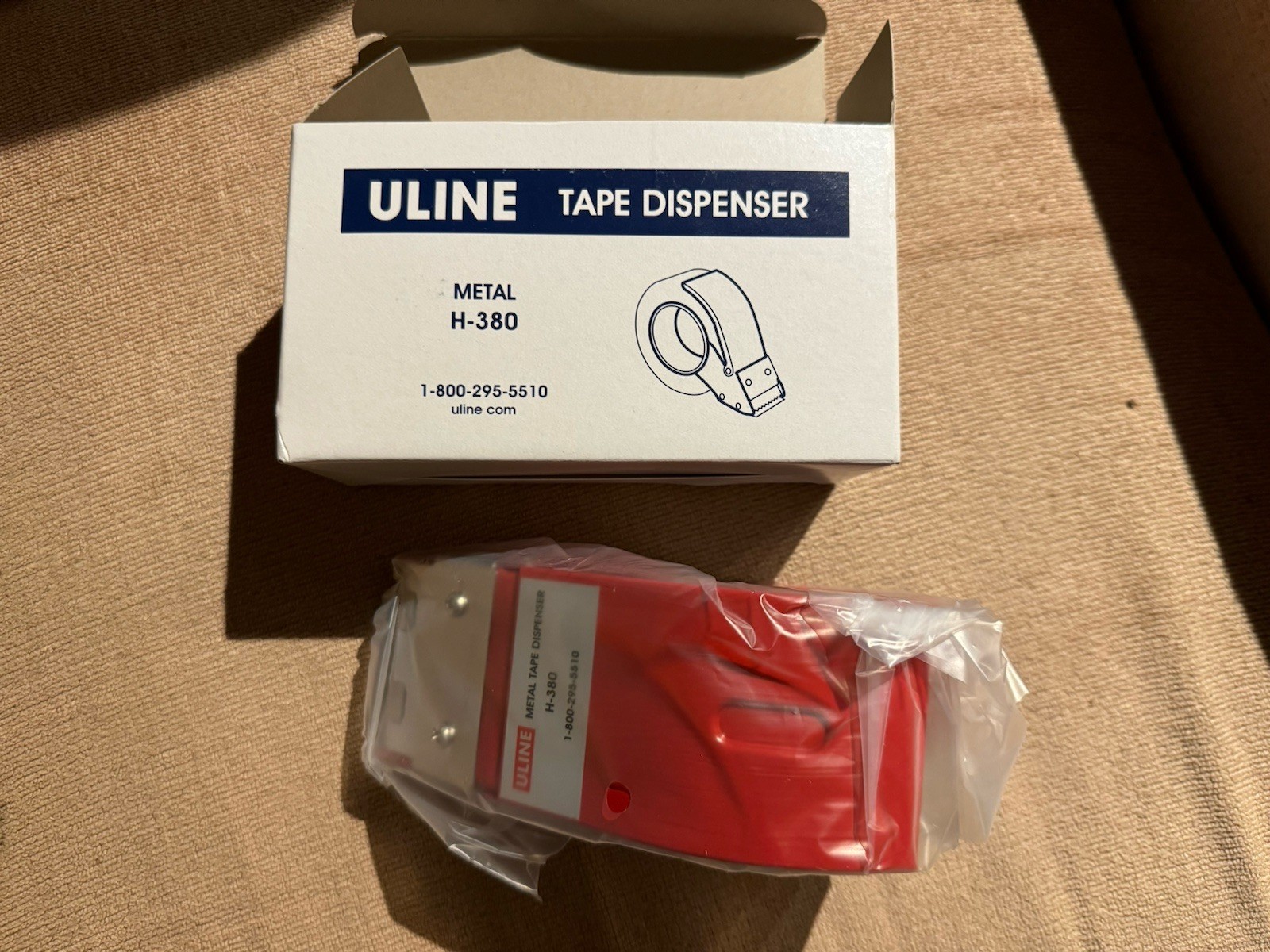 2″ Metal Tape Dispenser Red Uline H-380