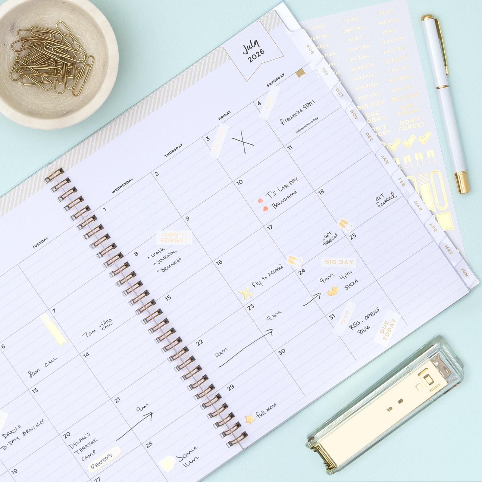Day Designer 2026-2027 Daily and Monthly Academic Year Planner Calendar, July…