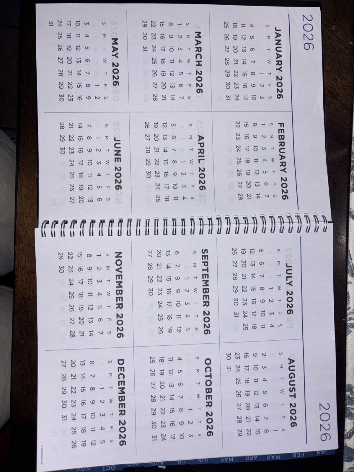 See It Bigger NEW 2026 Planner Contacts 9×11″ 890576 Black Grid Cover