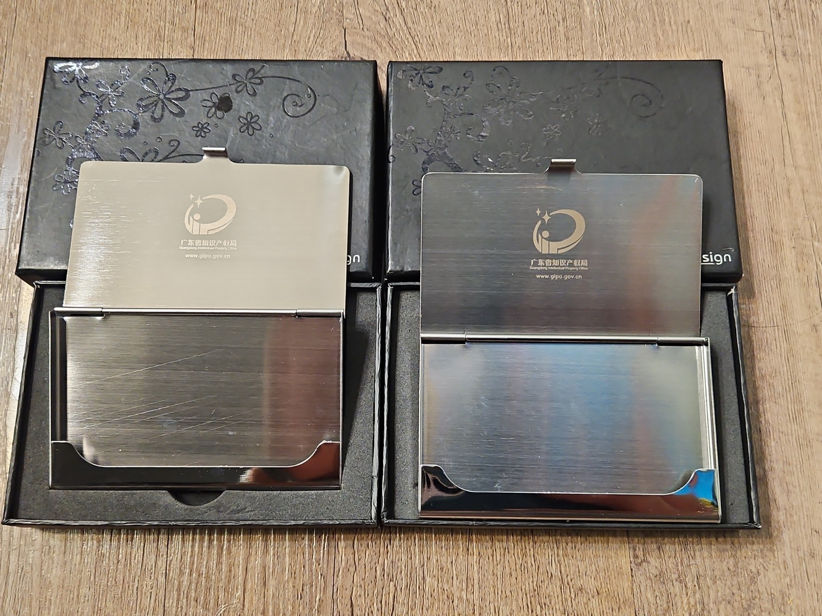 Lot of 2!! Business Card Holder Case – Tianzi Design – Impressions Of China