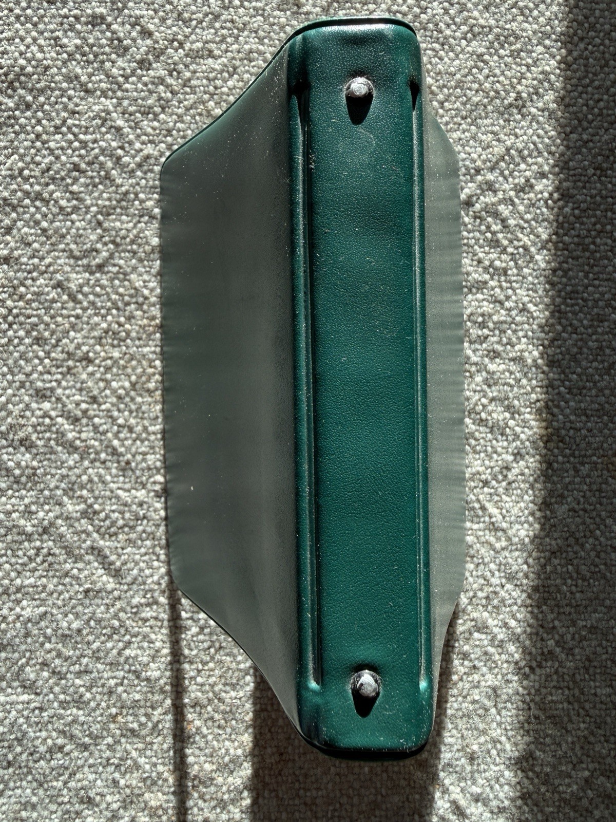 Vintage Small Green 6-Ring Binder Pocket Memo Book Planner 5×3 MCM Notebook