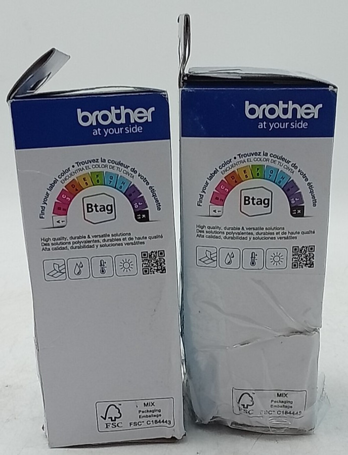 New Genuine Brother P-Touch Btag-135 Btag-231 Btag-335 3Pk Tapes Lot of 2