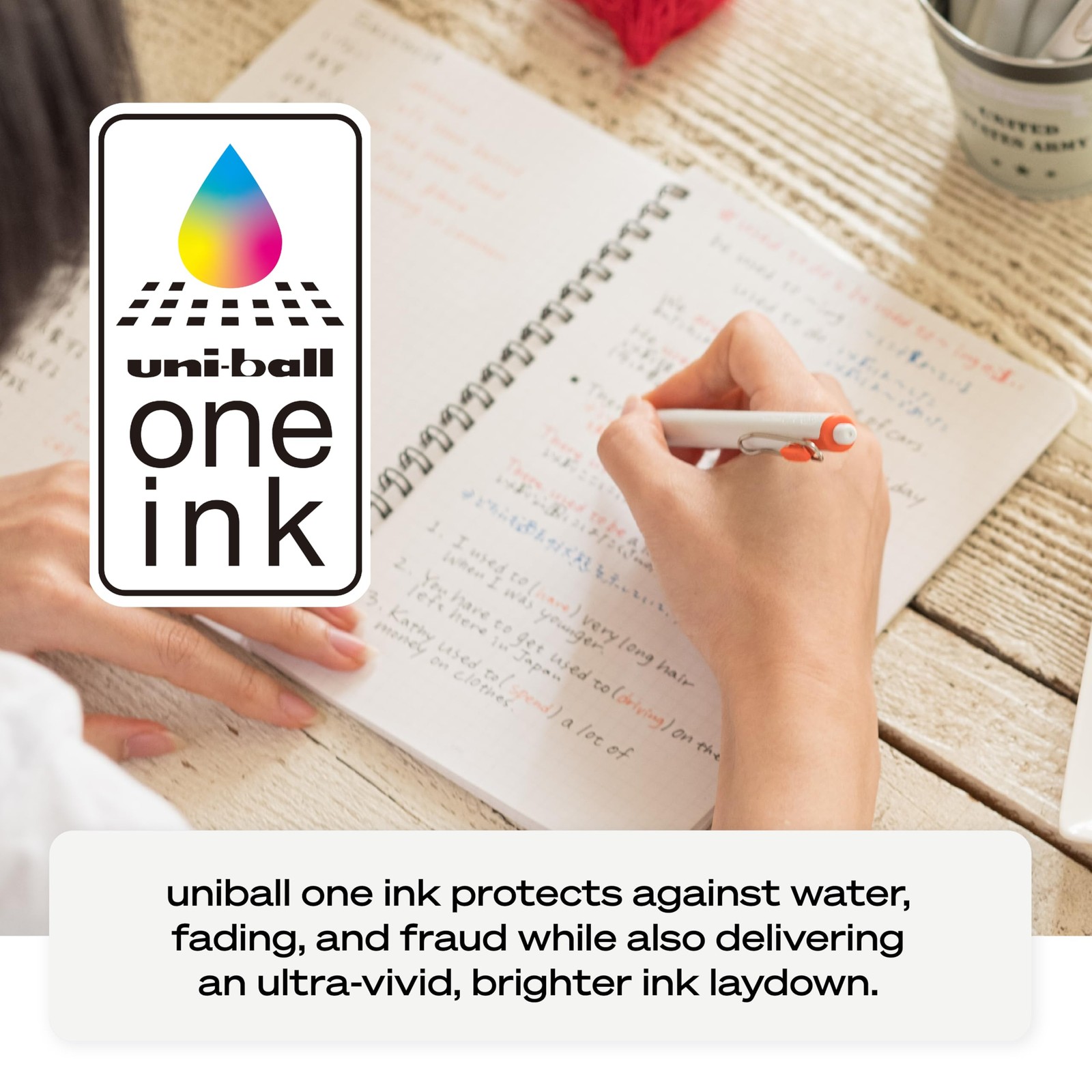 Uni-Ball One Black Retractable Gel Pens 4 Pack 1 Count (Pack of 4),