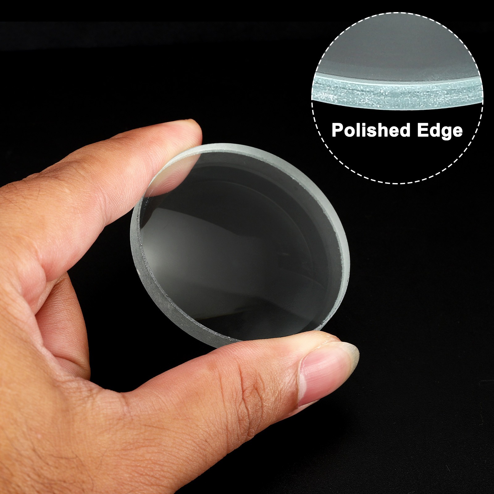 6″ (150mm) Focal Length Double Concave Lens, 3 Pack 50mm Diameter 6mm Height