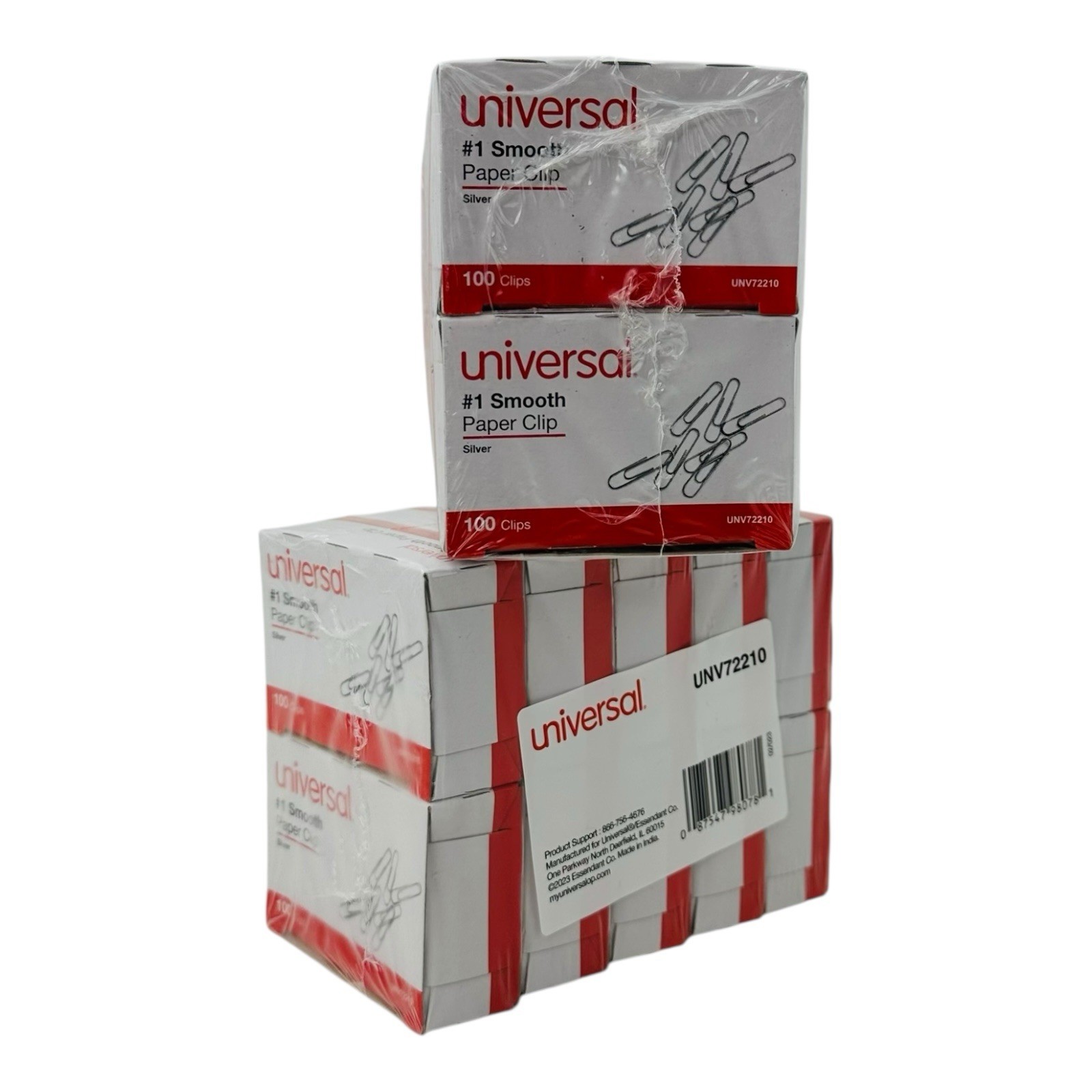 20 Boxes #1 Paper Clips Size 1 Silver Paper Clips 100 Steel Paper Clips Per Box