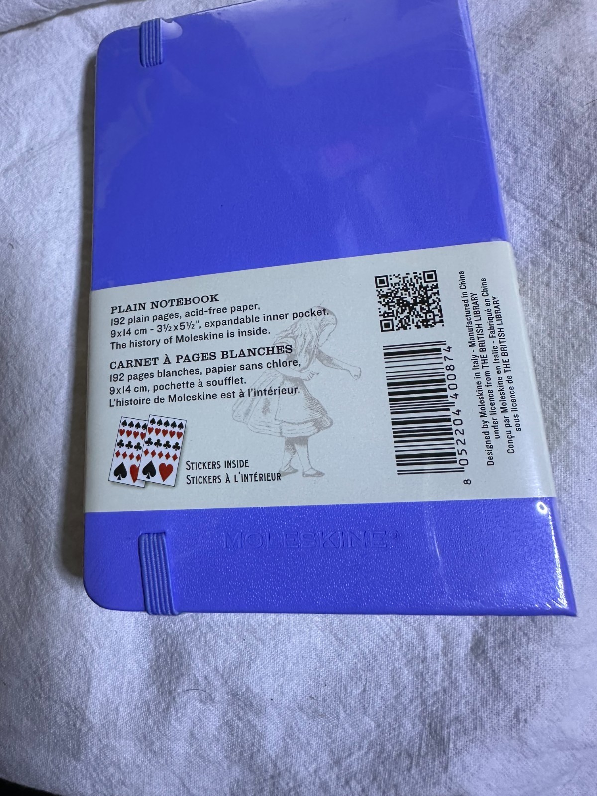 NEW Moleskine Alice’s Adventures in Wonderland (3.5 X 5.5 in) 192 Plain Pages ct