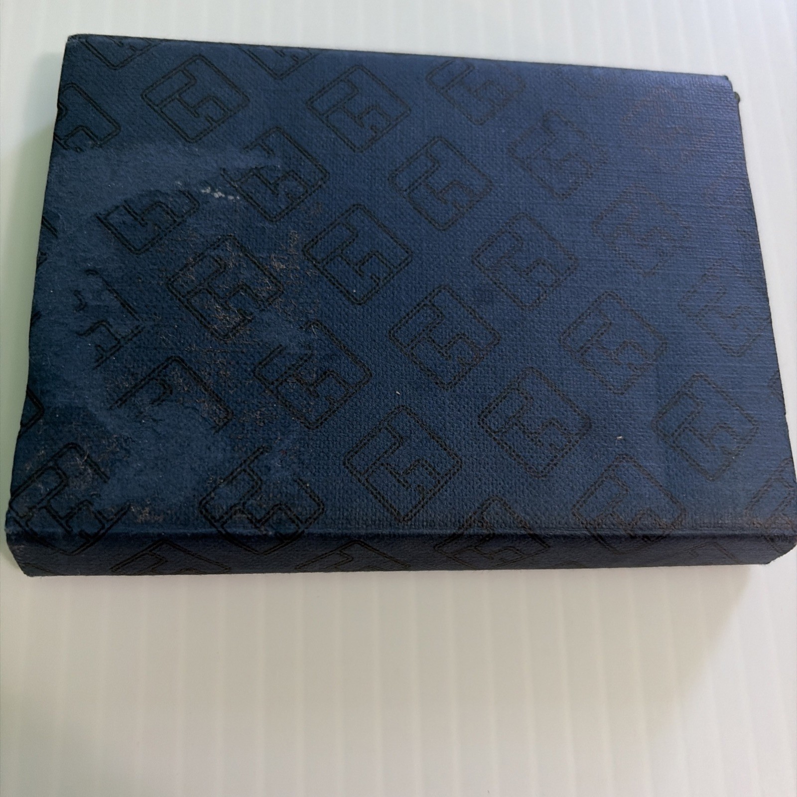 Sterling Silver Plated Business Card Case Holder Hinged with bag and box