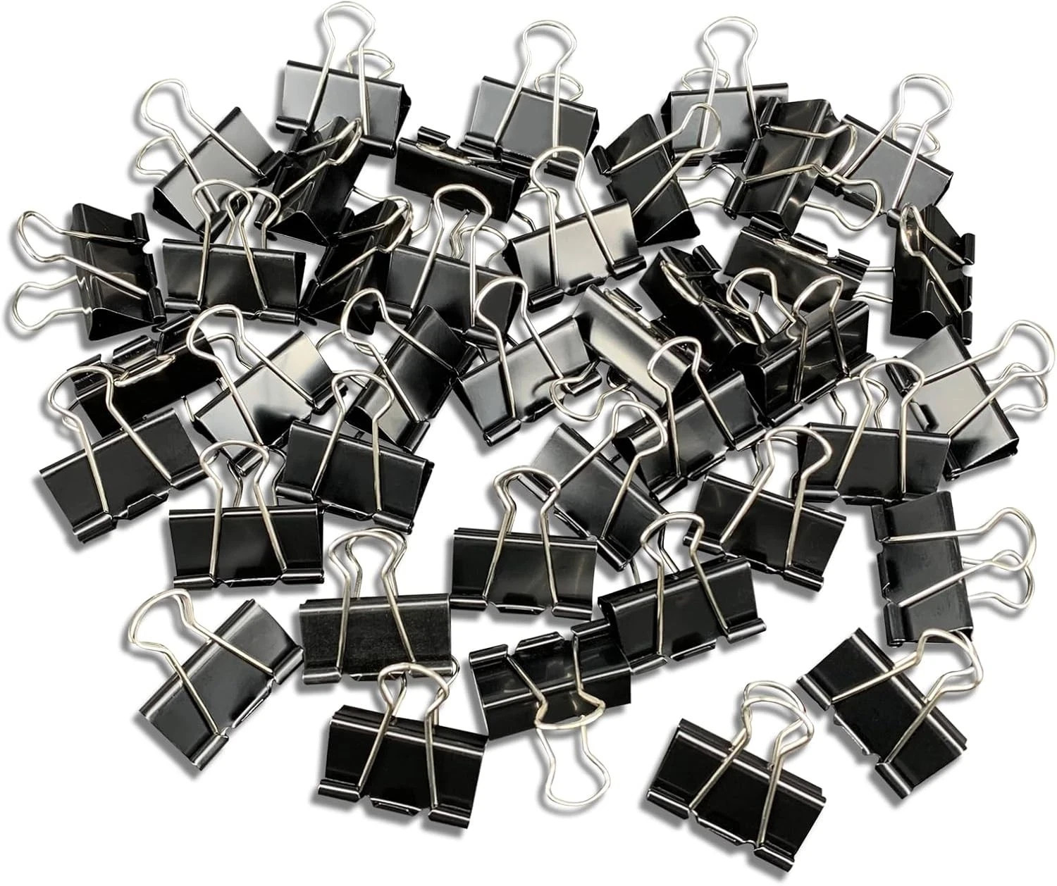 40Pcs Medium Binder Clips 1.25 Inch Black Paper Clamps Office School Supplies…