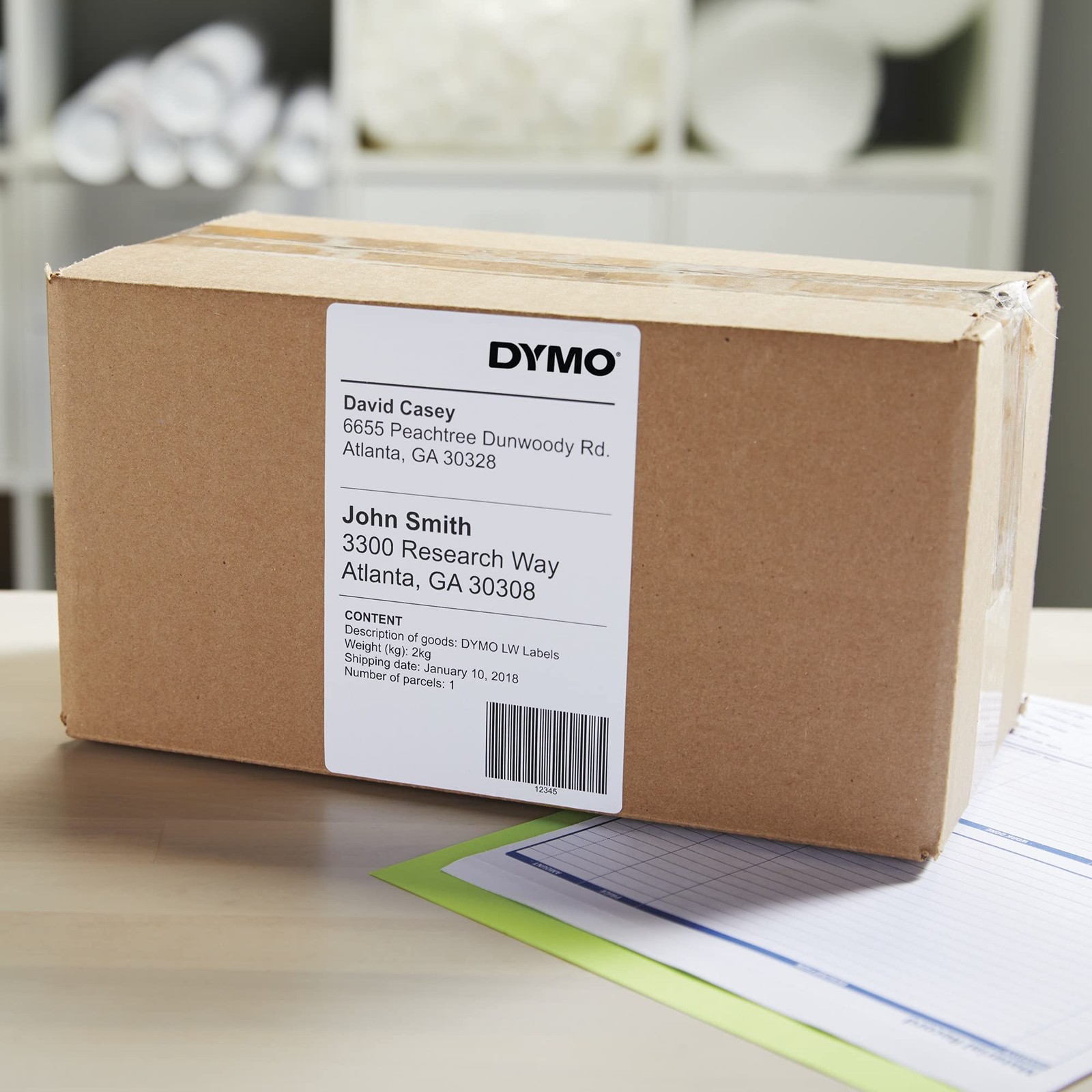 DYMO Authentic LW Extra-Large Shipping Labels for 1 Roll, White