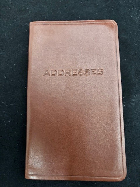 Vintage Cole Haan Brown Leather Bound Address Book Unused New In Box Rare Find
