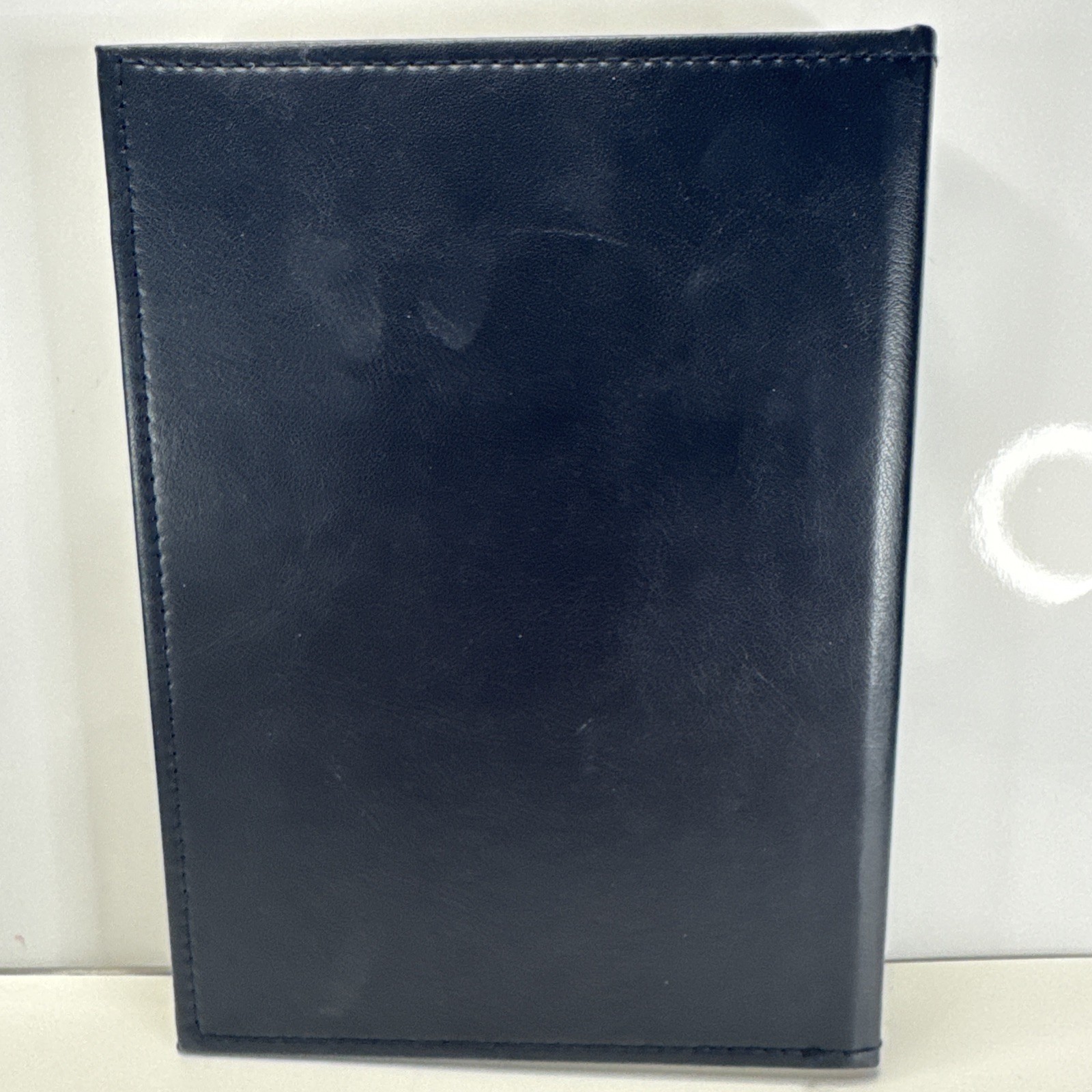 Flower Journal/ Notebook Navy Blue Faux Leather Lined Paper Beautiful Journal