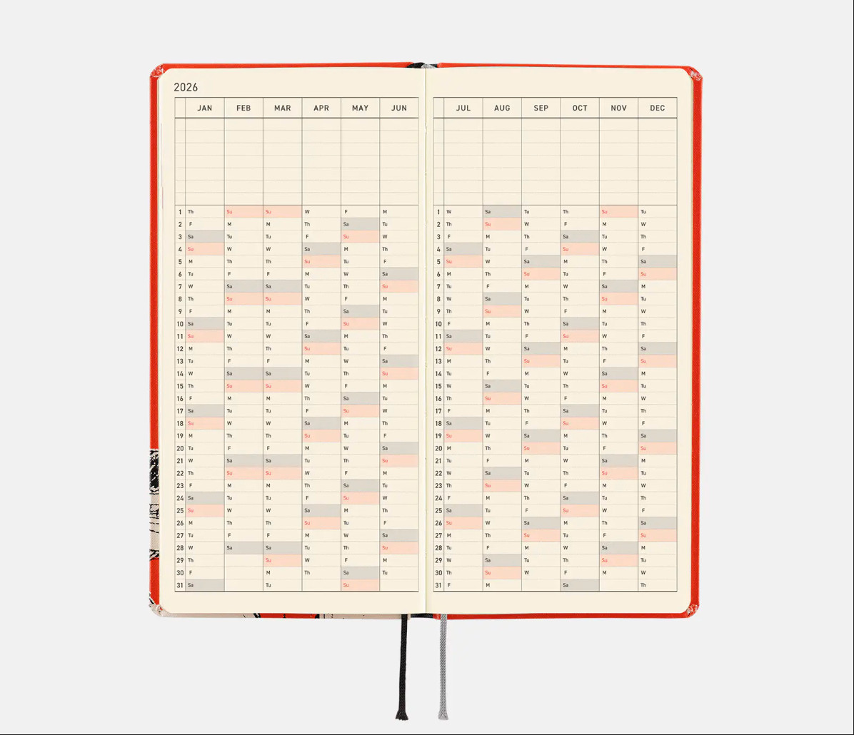 ONE PIECE x Hobonichi 7pc Set NEW 2026 English Weeks Planner Luffy Japan IN HAND