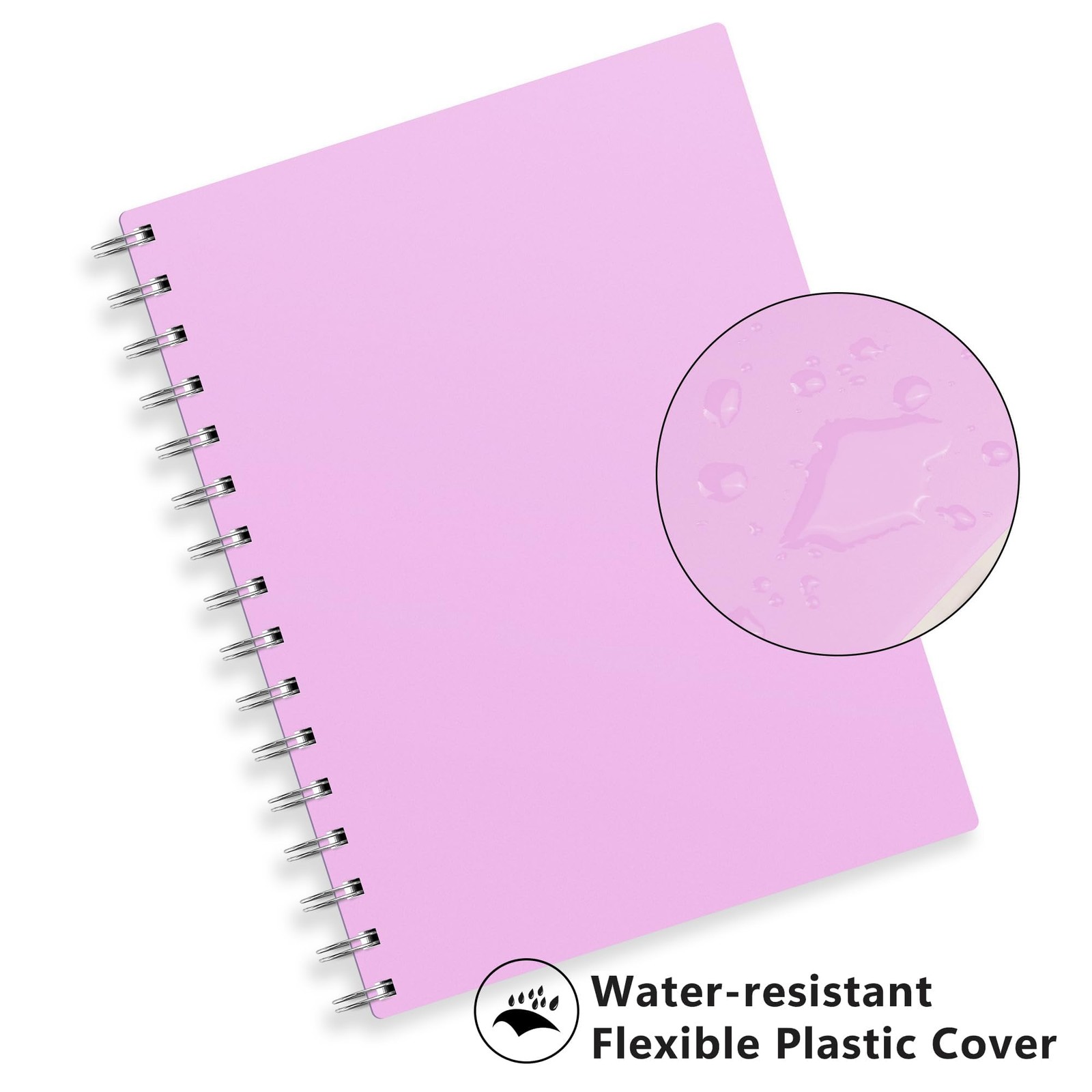 Spiral College Ruled Notebook, 300 Pages, A5 Medium Size (5.7″ x 8.2″), for S…