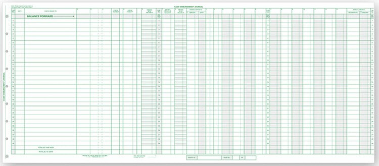 111021N General Expense Journal For One Writes
