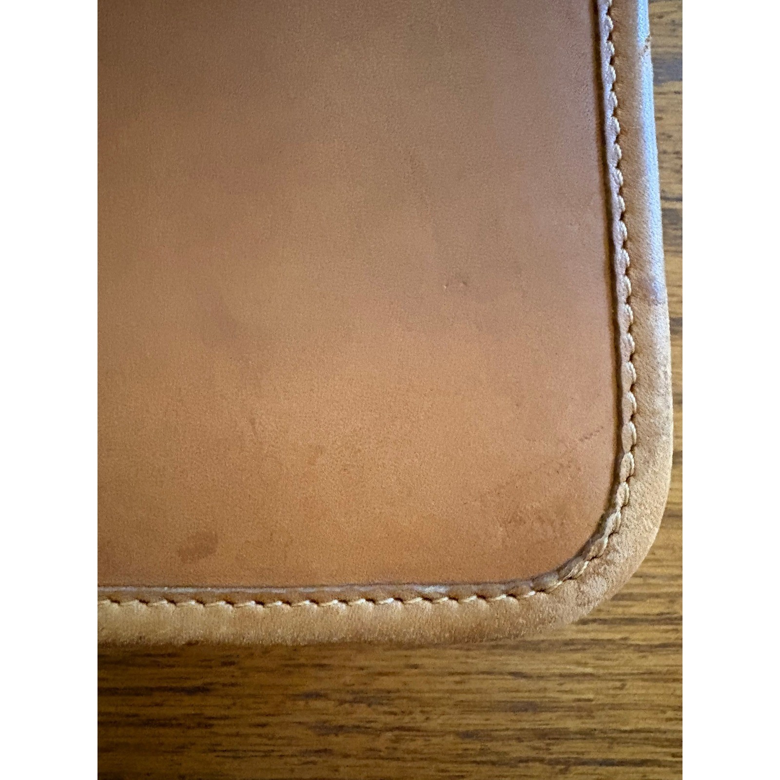 Coach Vintage Tan Leather Zip Around Portfolio Organizer Document Case Tan