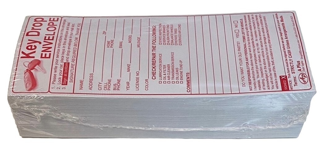 Early Bird Night Owl Key Night Drop Envelope EKD • Qty 500 (P11)