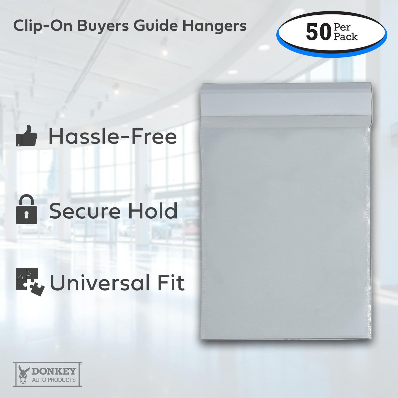 50 Pack Clip On Window Form Holder Buyers Guide Window Hangers Plastic Pouch
