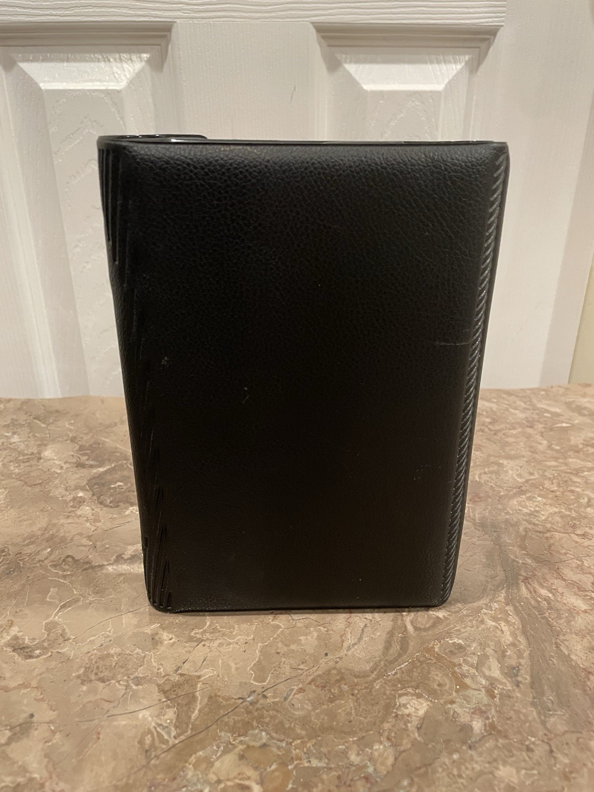 Day Runner 6-Ring Fact Centre Compact Personal Organizer Faux Leather Black
