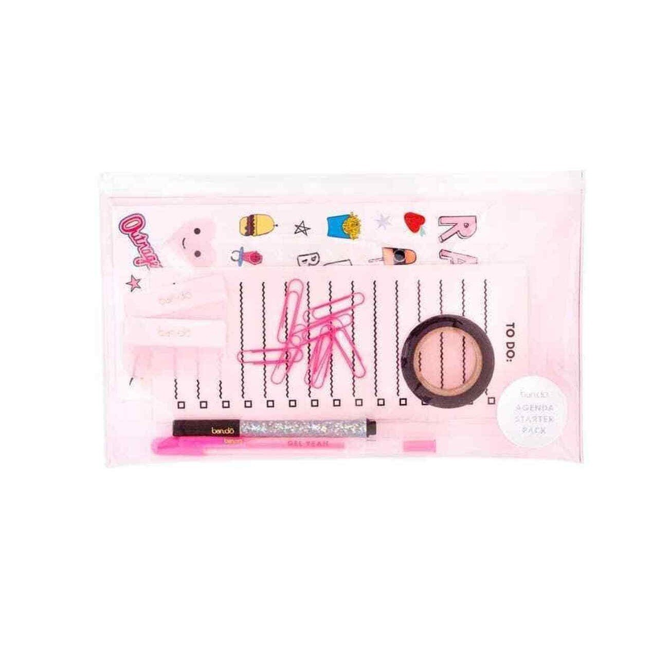 Ban.do Agenda Starter Pack Unisex OS Pink New Planner Accessories Stationery Kit