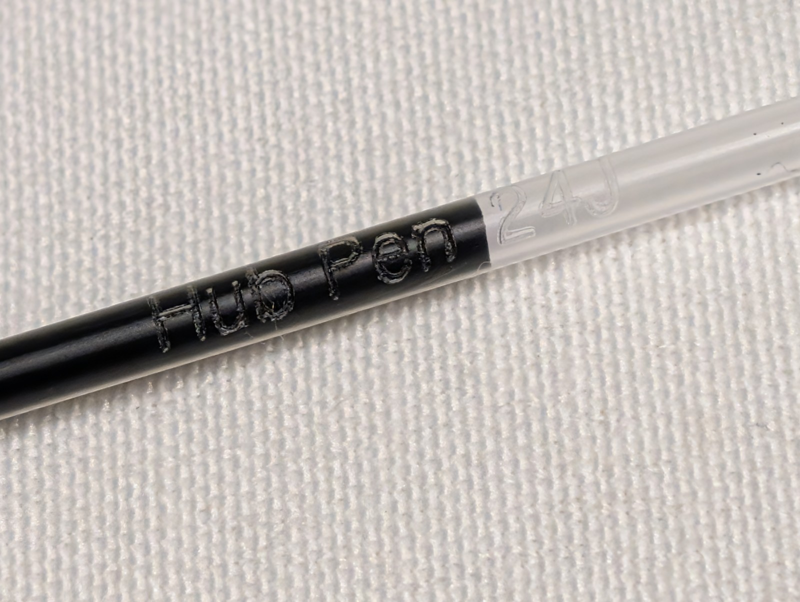 30ct Bulk Lot Misprint Rubber Grip Click Pens MARDI GRAS Hub Pen: PURPLE & WHITE
