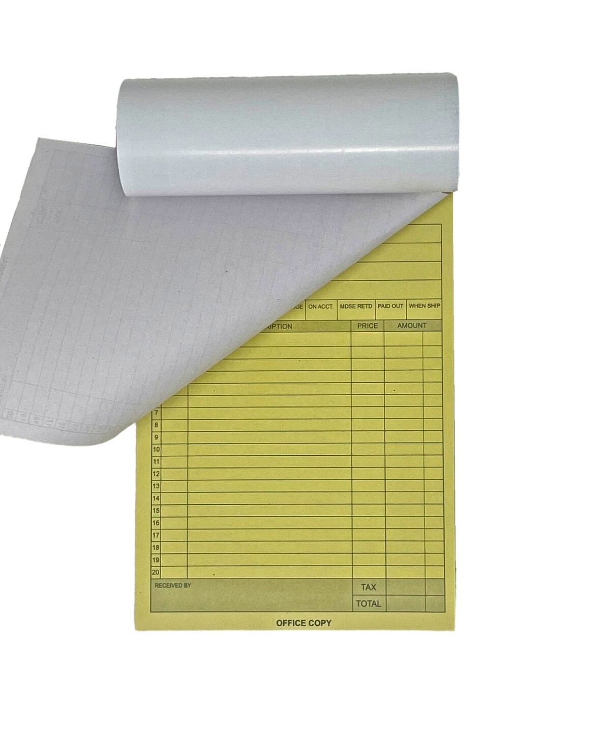 5 Pack Sales Order Receipt Record Book 2 Part 50 Sets Duplicate Copy