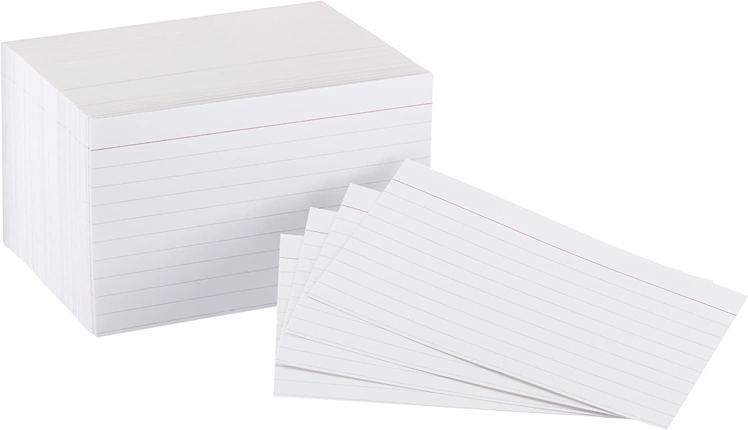 Heavy Weight Ruled Lined Index Cards, 300 Count, 100 Pack of 3, White, 3 X 5 Inc