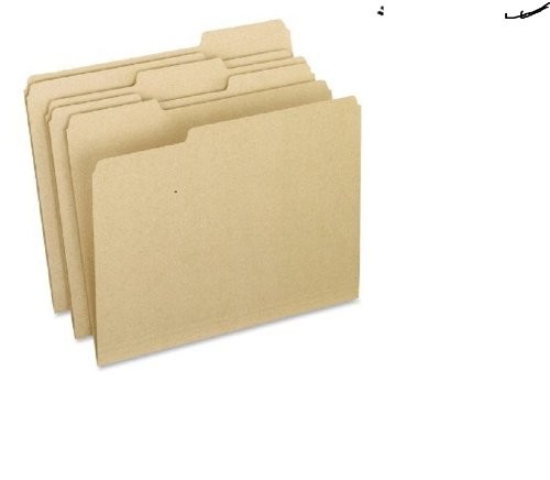 Universal Office Products 10507 Colored File Folders, Orange, 100/box