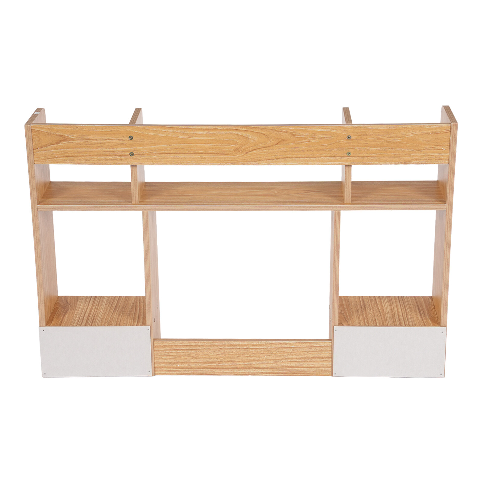 Desktop Storage Organizer Display Shelf Rack with 2 Drawers Desk Bookshelf Dorm