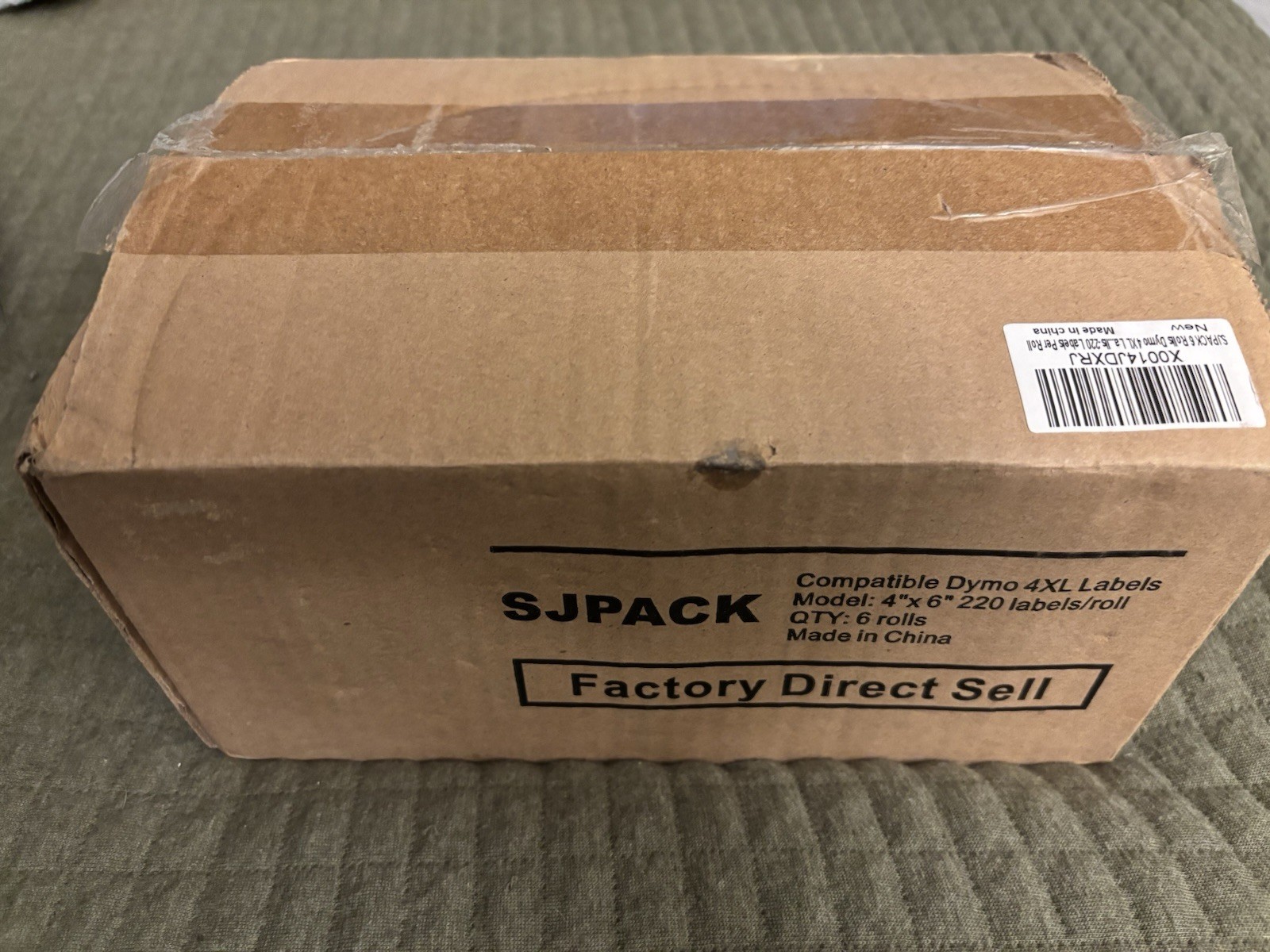 Thermal Shipping Label 6ct 220 4×6 Labels Per Roll Compatible Dymo 4XL SJPack