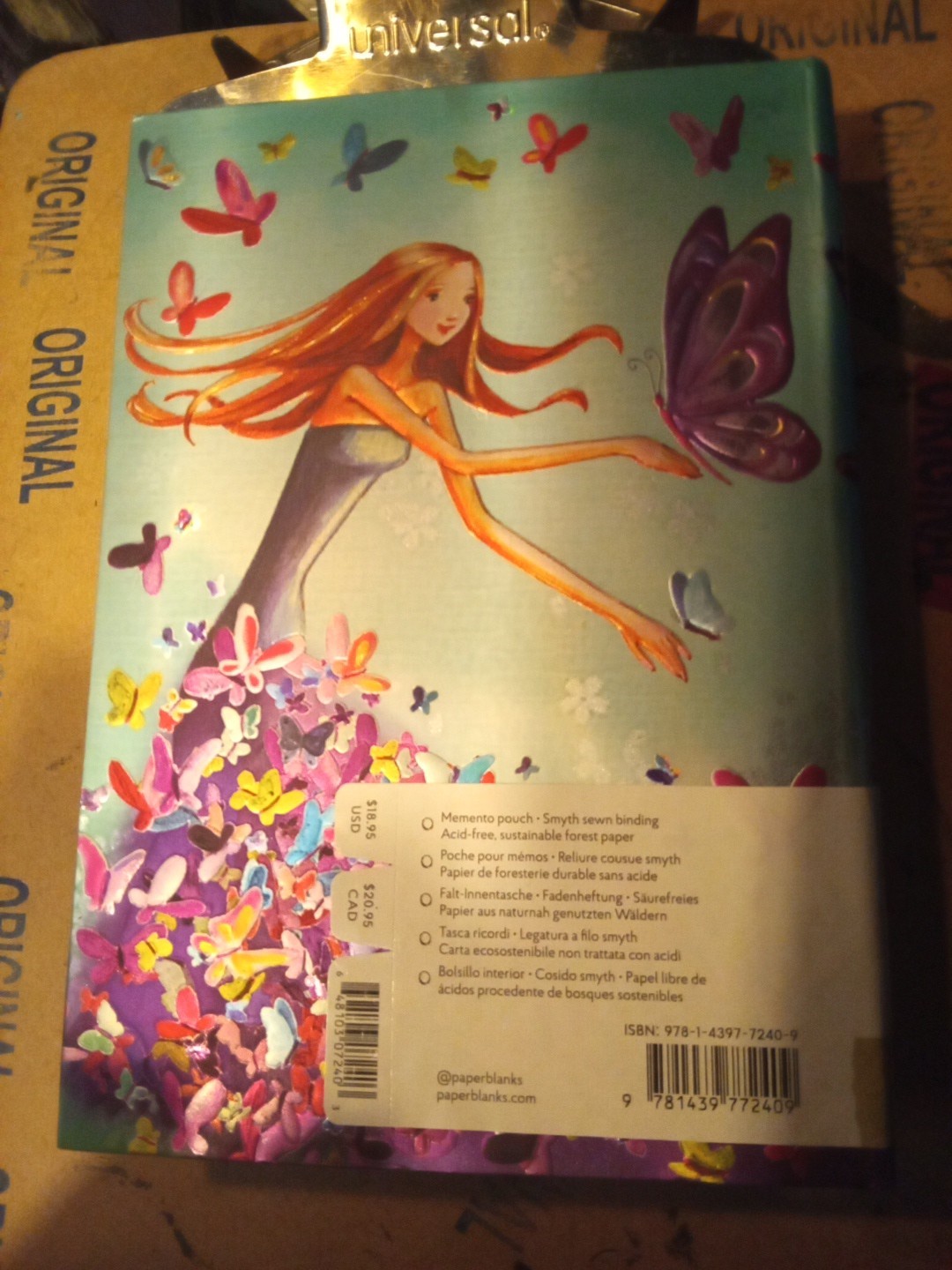 Paper Blanks Mila Marquis Collection Summer Butterflies Lined Midi 144 Pages