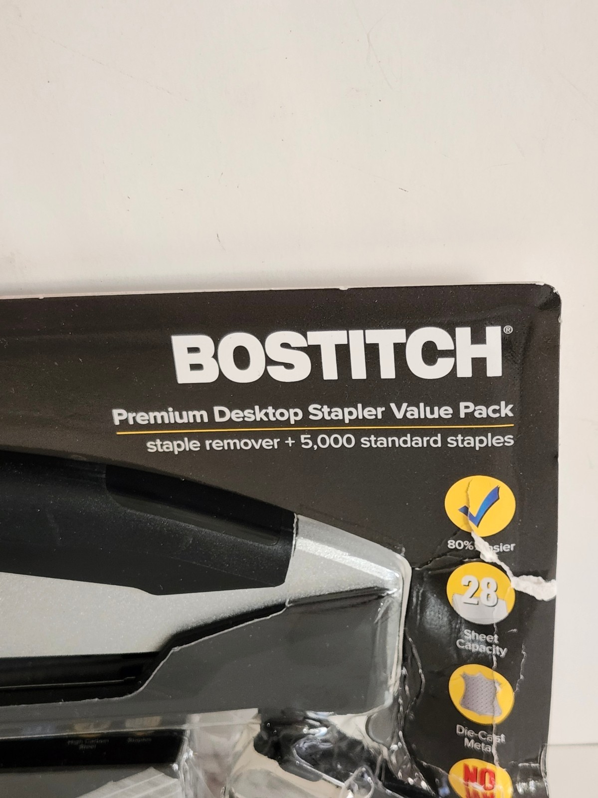 Bostitch Premium Desktop Stapler Value Pack Staple Remover + 5000 Staples, Read
